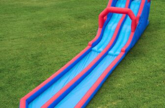 Dual Splash Inflatable Water Racing Slide