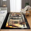 The Burning $100 Bill Area Rug