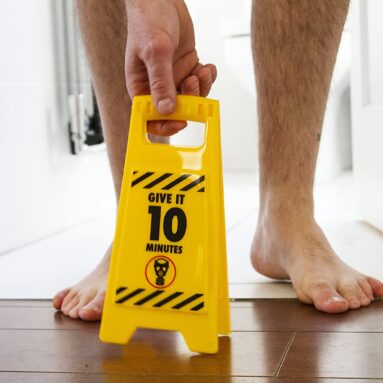 “Deeply Satisfying Poo In Progress” Sign